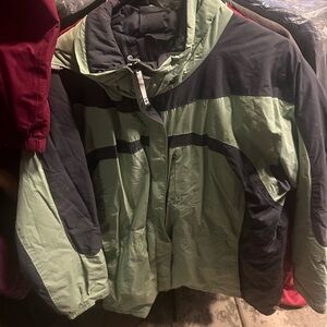Columbia Men's Olive and Black Ski Jacket
